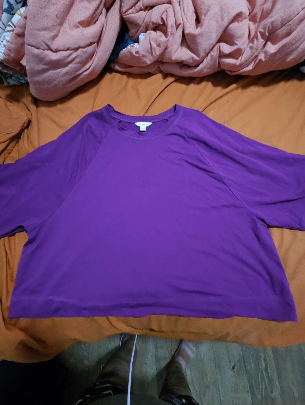 Nwot Joe Fresh Purple Relaxed Crewneck Women's Top
